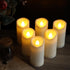 2"x4" LED Battery Operated Candles Plastic Flickering Flameless Candles with Timer Outdoor Waterproof Wedding Party