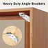 dosamll 20PCS Assembly(Thick:1mm) Metal Corner Brackets with Mounting Screws, Furniture Angle Connectors for Cabinet