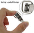 Zorfeter Small Stainless Steel Spring Loaded Toggle Lock Clasp Buckle Latch, Pack of 10 with Mounting Screws
