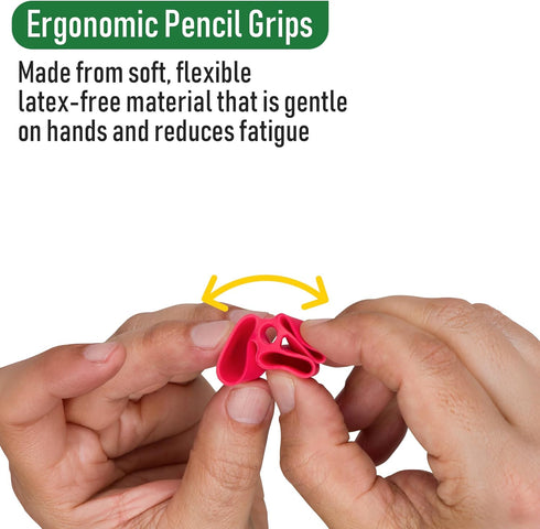 6 Pack The Classics Writing CLAW Pencil Grip Medium Ergonomic Aid for Kids, Pre-K, Special Needs, Fits Pencils, Pens