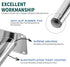 Seimneire 4pcs 4 Inch Furniture Legs, Straight Conical Metal Legs Chrome Mid-Century Style Furniture Feet for Sofa