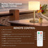 FUYO 7 4000mAH Dimmable Shower Lamp Waterproof Warm White & Colors, Battery Powered Lamp Cordless with Remote
