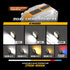 2Pack 1200LM 8 1/4" 360 Rechargeable Work Light, Double-Sided Portable Work Lights with Modes, Magnetic Inspection