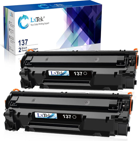 LxTek Compatible Toner Cartridge Replacement for Canon 137 Black - 2 Pack for Imageclass D570, MF232w, MF242dw, MF240,
