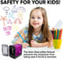 Electric Pencil Sharpener - Battery Powered for Kids, School, Home, Office, Classroom, Artists (Purple)