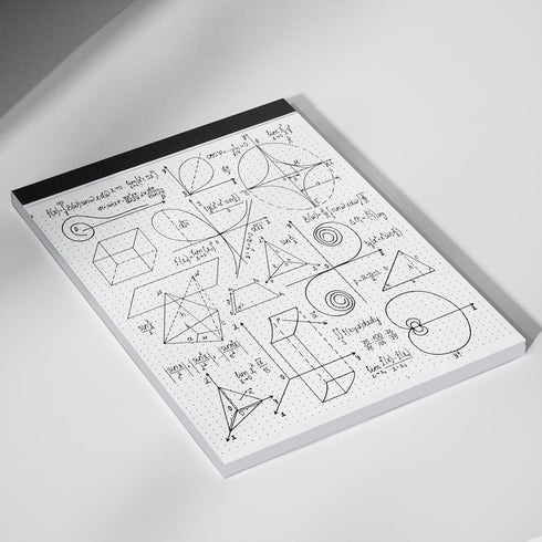 AILZFEI 2 Pack 8.5 11 30 5x5 (5 inch), 8.5"x11" Dot Grid Desk Notepad x Dot Paper Pad, Sheets per Pad, White, Dots per