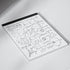 AILZFEI 2 Pack 8.5 11 30 5x5 (5 inch), 8.5"x11" Dot Grid Desk Notepad x Dot Paper Pad, Sheets per Pad, White, Dots per