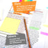 MIUTME 500 Pcs Transparent Sticky Notes, White Clear Sticky Notes, Waterproof Self-Stick Note Pads 3x3 Inch