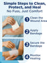 10 Count Circure Sterile Gauze Pads Pre-Lubricated Non Stick Gauze Pads with Petroleum Jelly Soft Cover for Sensitive