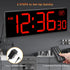 Countdown 5 Dimmer (10.2" Soobest Digital Wall Clock with Seconds for Gym, Remote Timer Large LED Display Red)
