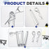 Tandefio 30 Sets Heavy Duty Cotter Pins Assortment Kit with R Clip for Hitch Lock Systems and Truss Accessories