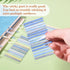 BAYTORY 1380Pcs Transparent Highlighter Tape, Reusable Clear Sticky Tabs for Annotating Books, Office School Supplies
