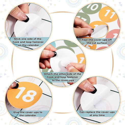 Calendar Bulletin Board Set - Seasons Weather Chart CTP Display with Stickers for School Classroom (Rainbow Style)