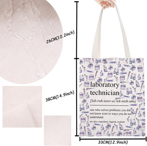 TSOTMO Laboratory Technician Tote Bag Lab Life Gift Medical Technologist Lab Tech Laboratory Science Gift For Scientist