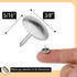 Mr. Pen Thumb Tack, Flat Push Pins, Silver Thumb Tacks, 500 Pack