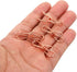 MECCANIXITY 50 Pieces Metal Wire Hollow Out Clips, 32mm Cute Mini Binder Paper Clip - Rose Gold for Office Supplies