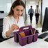 Generic 6pcs Classroom Storage Caddy - Drink Cup Holder Organizer, Multipurpose Desk Basket with Compartments