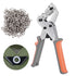 Grommet Tool Kit, 3/8 inch Handheld Metal Eyelet Pliers Hole Punch Tool for Leather, Tarpaulins, Paper Bags with 300Pcs