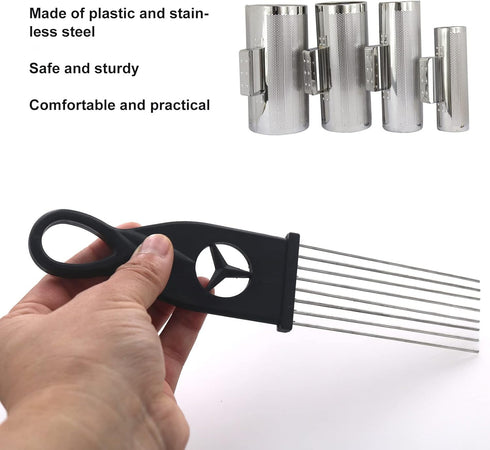 Pipe Cylinder Cleaning Brush, Plastic Stainless Steel Musical Instrument Tool, Black Tube Brush