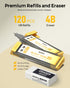 Nicpro Blocky Gear 0.9mm Mechanical Pencils Set in Case, Metal Pencil with HB Lead Refills, Eraser