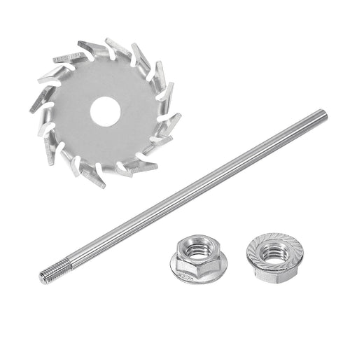 MECCANIXITY 304 Stainless Steel Stirring Rod 7.87" Length with 1.57" ID Dispersion Disc for Industrial, Laboratory