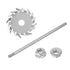 MECCANIXITY 304 Stainless Steel Stirring Rod 7.87" Length with 1.57" ID Dispersion Disc for Industrial, Laboratory
