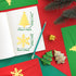 Christmas Envelopes with Green and Red Design, 200 Pcs Self Adhesive Greeting Card Pockets for Holiday Letters