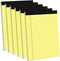 Yellow Legal Pads, 8.5 x 11 Wide Ruled Writing Pads, 6 Pads/Pack, 30 Sheets/Pad, Micro Perforated
