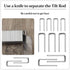 Jetec 40 Repair(0.6 0.19, 0.75 0.19) Pieces Plantation Shutter Repair Kit Replacement Louvers Staples Window Blind Tilt