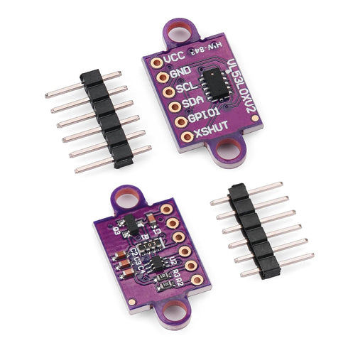 Qoroos 5Pcs VL53L0X 940nm GY-VL53L0XV2 Time-of-Flight (ToF) Laser Ranging Sensor Breakout Distance Measurement Module