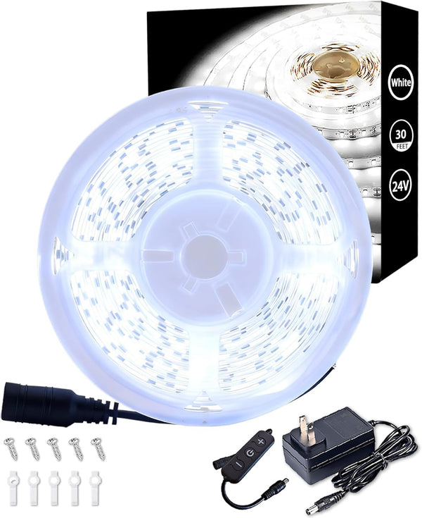 Led Strip Lights for Bedroom Dimmable 30 FT 540 Leds Rope Light