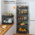 Calmootey 5-Tier Rolling Utility Cart with Drawer, Multifunctional Storage Organizer for Kitchen, Bathroom, Office,