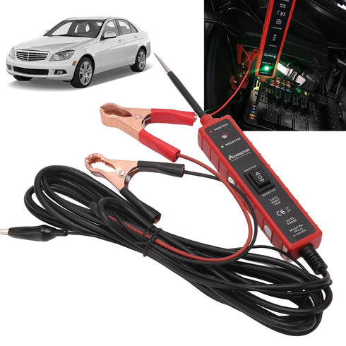 6-24V KIMISS Auto Circuit Tester, Universal for Car Electrical System, LED Light Indicator with Insulated Grips