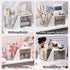 SAYEEC Rotating Desk Organizer with 2 Drawers, 6 Slots Multi-Functional Pencil Pen Holder for Office School Home (White)