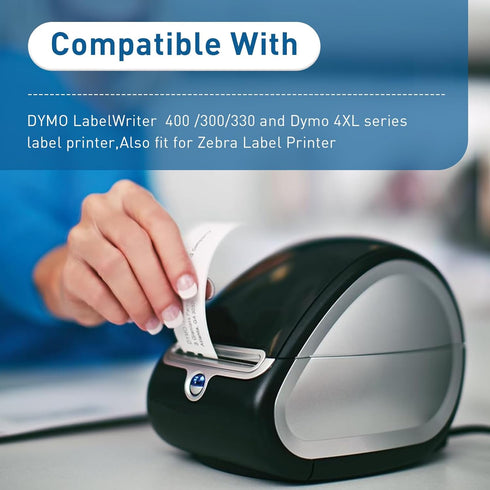 Replacement LabelWriter Cleaning Cards for DYMO Printers, 60622 Thermal Card Fits Dymo 300,310,315,320,330,400,450,10pcs