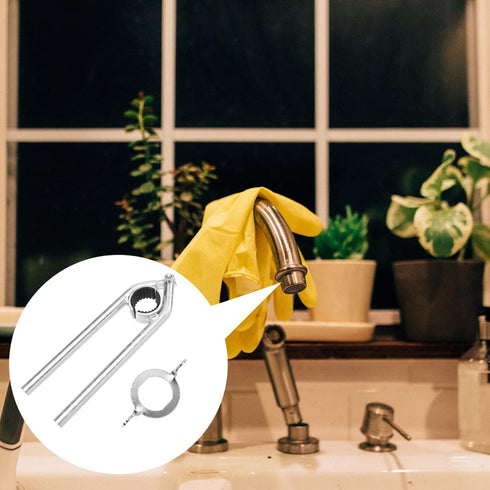 Operitacx 2pcs Wrench Sink Wrench, Knurling Tool for Faucet Maintenance, Multi-Function Joint Pliers for Home Use