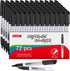 SFAIH Fine Tip Dry Erase Markers, 72 Pack Bulk for Kids and Adults, Non-Toxic Easy Clean for Classroom Use