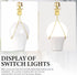 4.2" Bulb Adapte(1 (H:4.2" W2.1") GO&SO Small Clip On Lamp Holder,Lamp Shade Light Clip Pc,Gold),Lamp Finials
