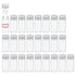 PATIKIL 25 Pack 10ml Clear Glass Vials, Small Liquid Sample Bottles with Screw Caps, Plastic Stoppers, 64 Labels