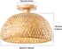 YeLEEiNO Ceiling Lights, Rattan Semi Flush Mount Ceiling Light, Mini Bamboo Ceiling Light Fixture, Handmade Boho Rattan