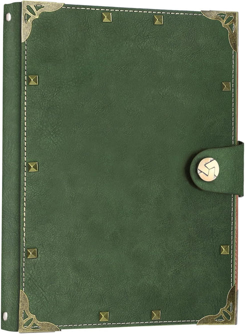 SEEHAN A5 Binder Blank Journal Leather Notebook, 200 Pages, Refillable A5 Journals for Writing and Drawing
