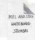 Dry Erase Board Sticker 8.3'' x 11.7'' 2PK, Stain Proof Whiteboard Stickers for Wall, Desk, Refrigerator, Classroom