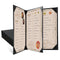 Restaurant Menu Covers Holders 8.5" x 11" | Pack of 5 Synthetic