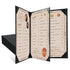 Restaurant Menu Covers Holders 8.5" x 11" | Pack of 5 Synthetic