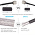 25FT, 50 RG58 MOOKEERF TNC Male to TNC Male Coax Cable Ohm Coaxial Cable with TNC Connectors for GPS Navigation