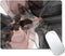 Small Mouse Pad, Rose Gold Marble Design for Laptop, Personalized Portable Travel Mousepad for Wireless Mouse