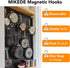 MIKEDE Magnetic Hooks Heavy Duty, 150Lbs+ Super Strong Magnet Hooks for Cruise Essentials, Neodymium Earth Magnets with Hook for Hanging, Magnetic Hanger for Fridge, Toolbox, Storage - 4 Pack by MIKEDE