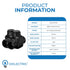 OhLectric 2 Port Multi Cable Connectors, 250 MCM-#6-2 Black Insulated Vinyl Coated Electrical Power Connector