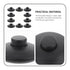 10pcs Veemoon Black Foot Pedal Switch Replacement for Floor Lamp Power Cord Inline Step Light Control Self-Locking Push