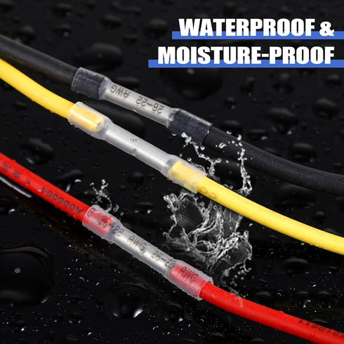 Frienda 1000 Pcs Marine Grade Heat Shrink Butt Connectors - Insulated Crimp Wire Connectors for Boats, Automotive, Home